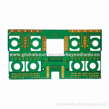 Multilayer PCB with Green Solder Mask, FR4 Basis, Immersion Gold and 94V0, UL Mark